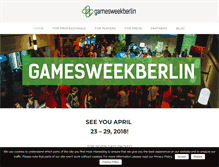 Tablet Screenshot of gamesweekberlin.com